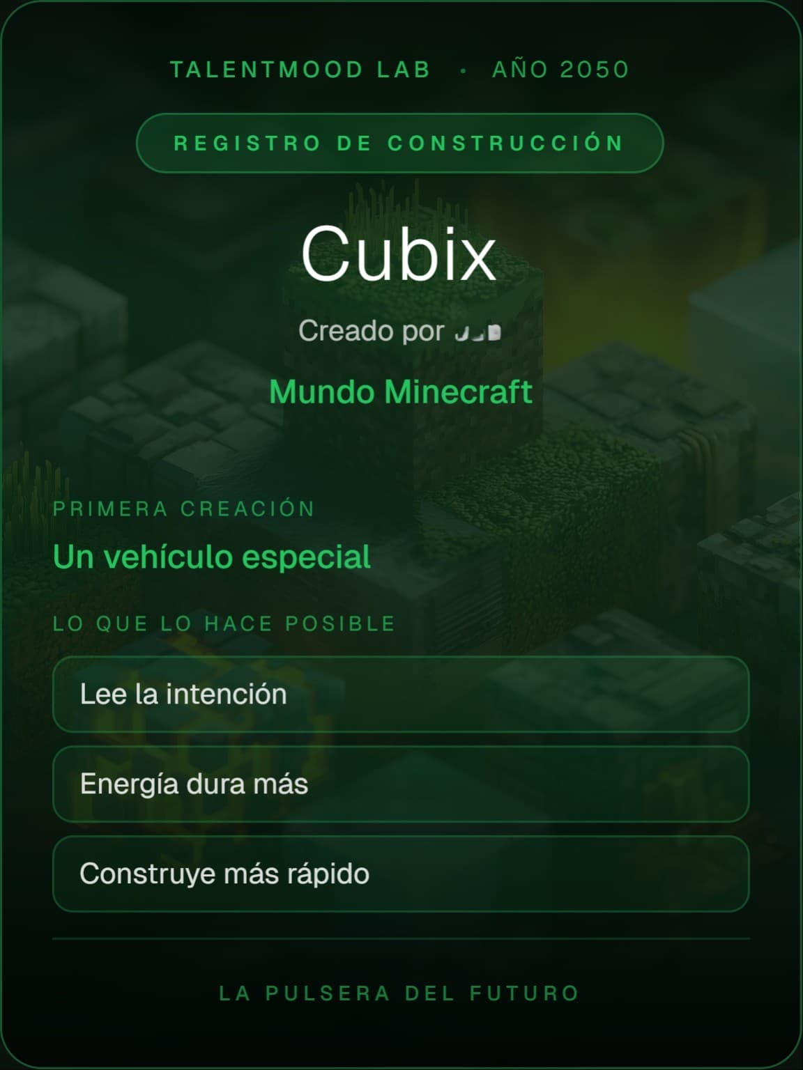 Creació Cubix, des de l'interès per Minecraft